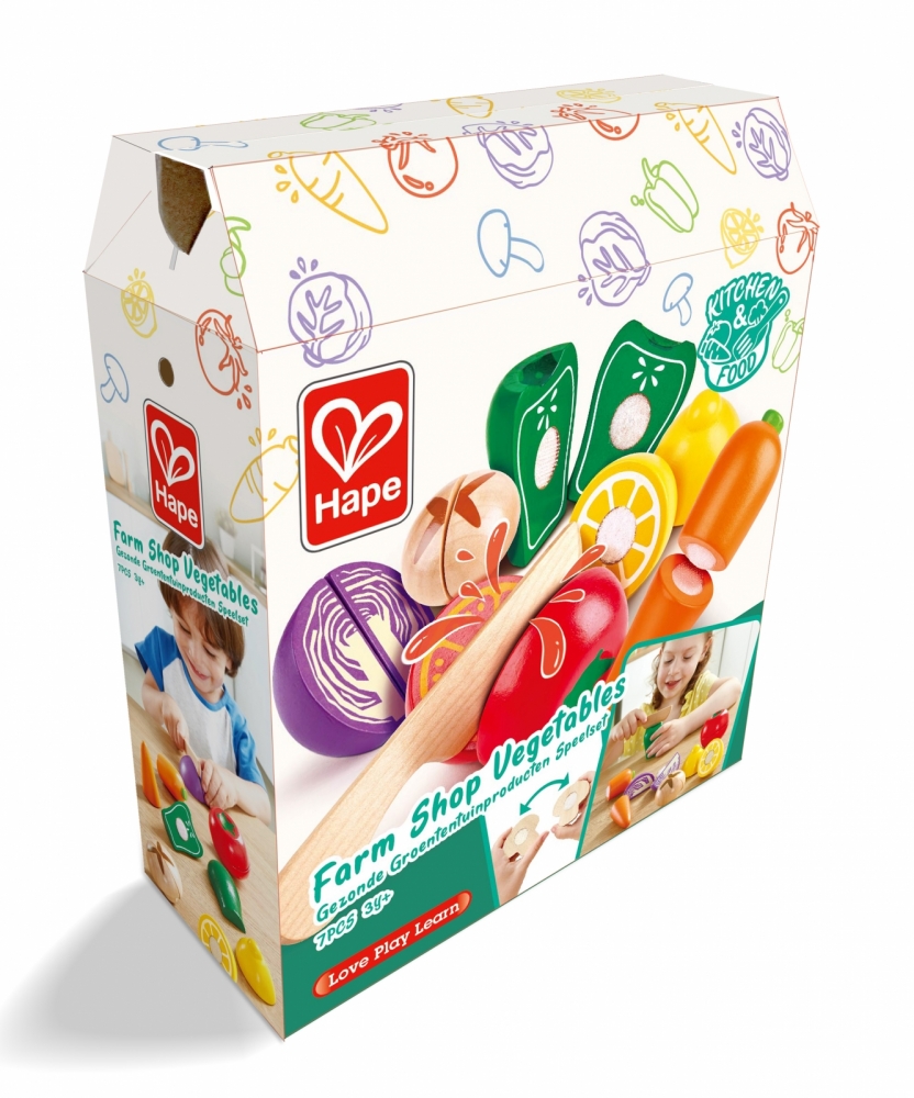 Game set, Hape, Vegetables, 7 parts