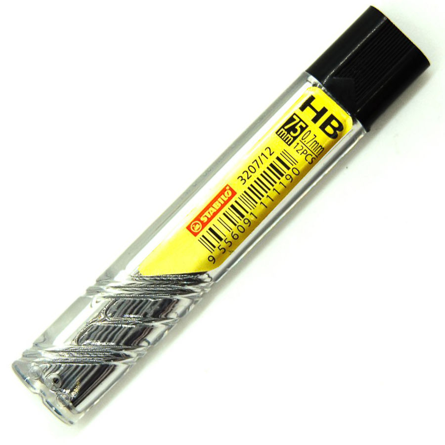 Set of graffiti for automatic pencil, Stabilo, HB 0.7, 12 pieces