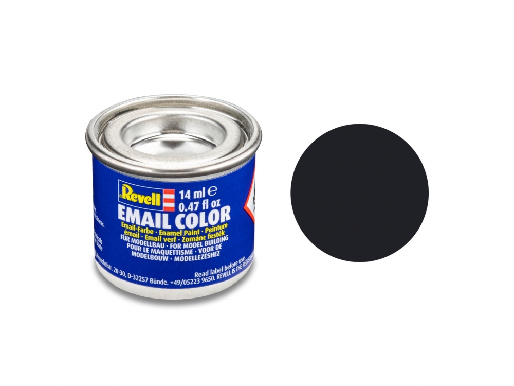Enamel paint, Revell, Email Color, Black matte, 14 ml