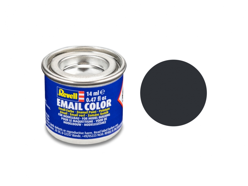 Enamel paint, Revell, Email Color, Atracite Gray Matt, 14 ml