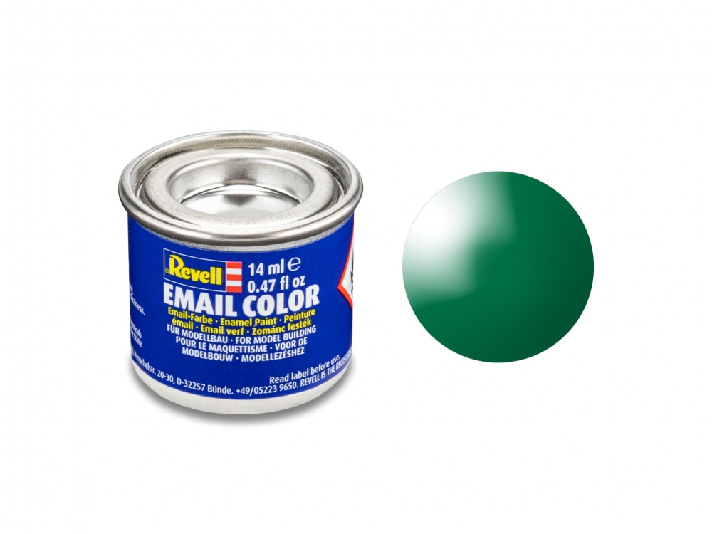 Enamel paint, Revell, Email Color, Emerald bright green gloss, 14 ml