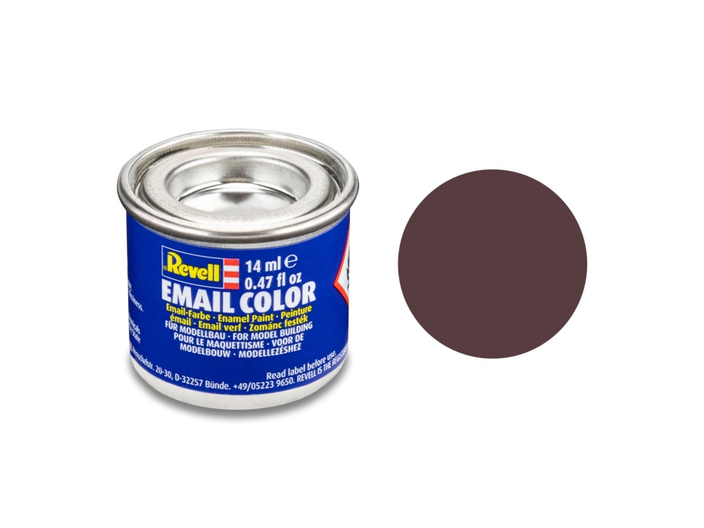 Enamel paint, Revell, Email Color, Dark brown matte, 14 ml