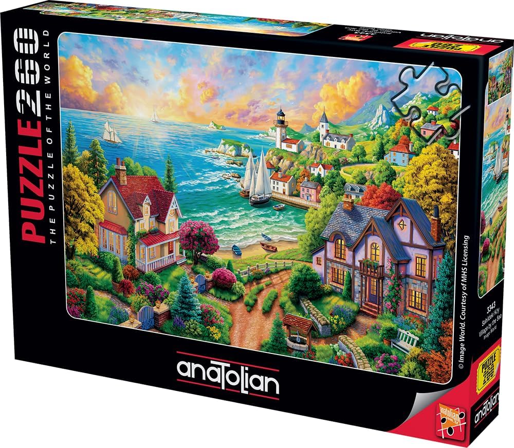 Puzzle, Anatolian, Village by the sea, 260 pieces