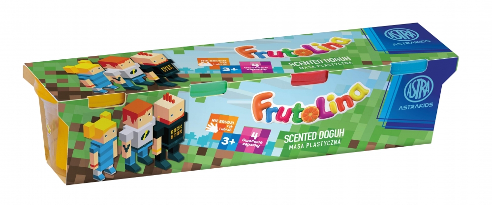 Modeling set, Astra, Frutolina, Pixel, 4 colors x 100 g.