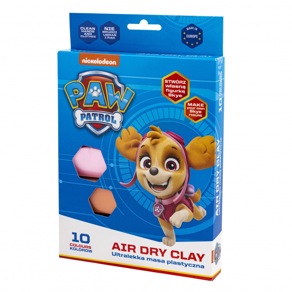 Quick-drying clay set, Astra, Paw Patrol, Skye, 10 colors