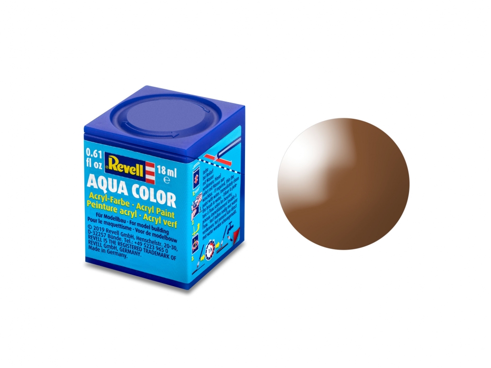 Acrylic paint, Revell, Aqua Color, Muddy Brown Gloss, 18 ml