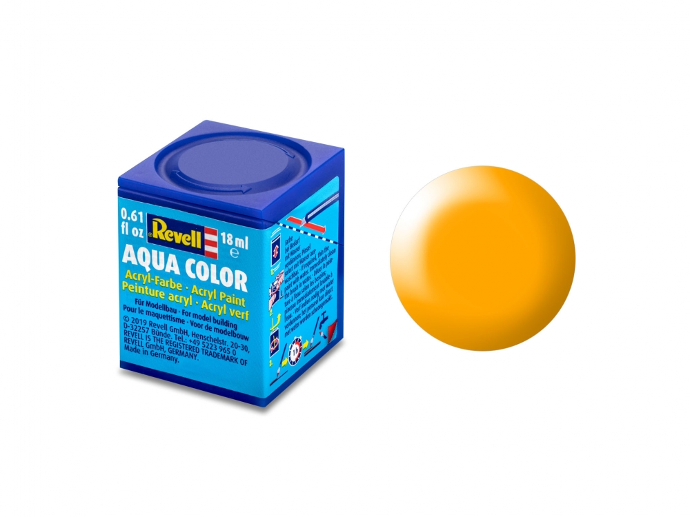 Acrylic paint, Revell, Aqua Color, Silky Yellow, 18 ml