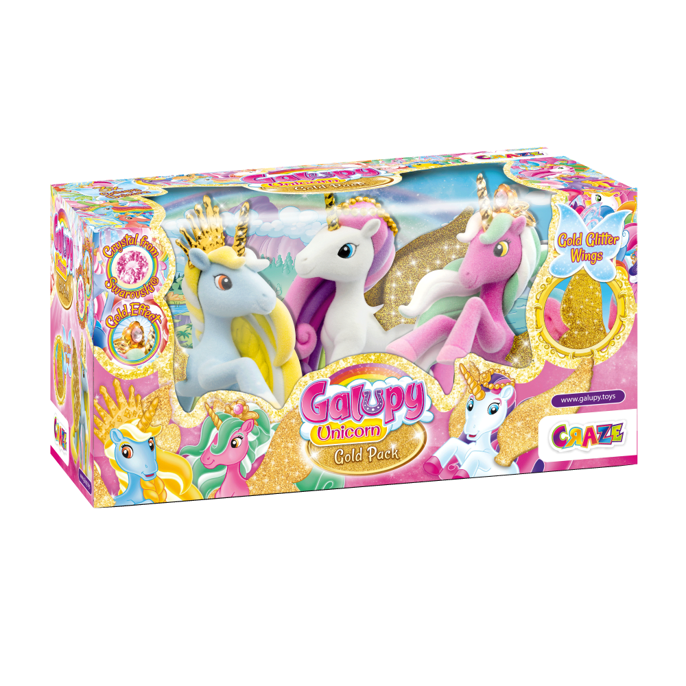 Set of figurines, Craze, Unicorn, 3 pieces