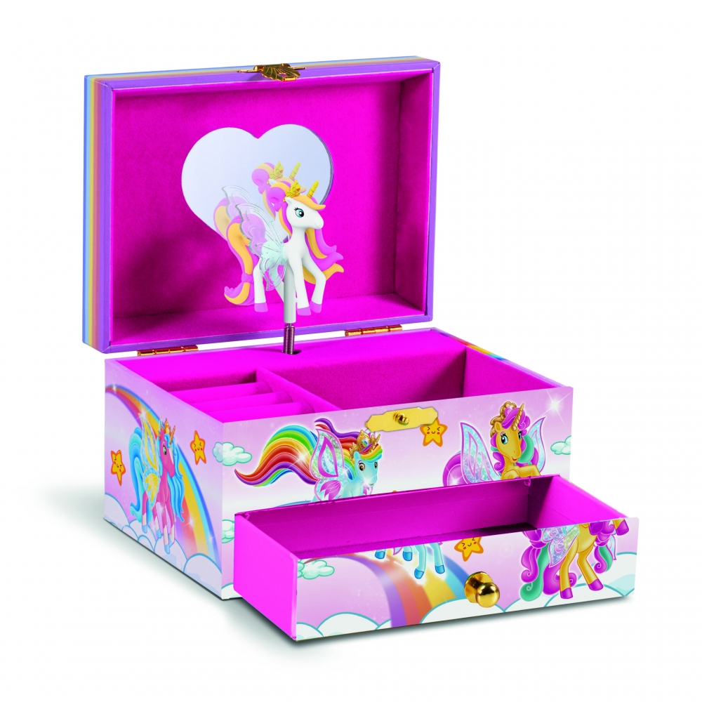 Music box for jewelry, Craze, Galupy Unicorn, 14.7 x 12.2 x 9.2 cm