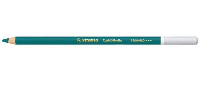 Colored pencil, Stabilo, CarbOthello, Turquoise blue
