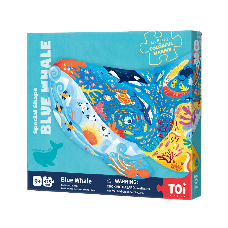 Puzzle, Toi World, Blue Whale, 425 pieces