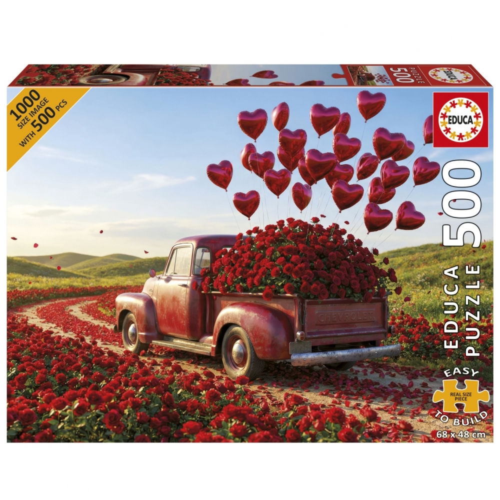Puzzle, Educa, Valentine′s Pickup PLUS, 500 pieces