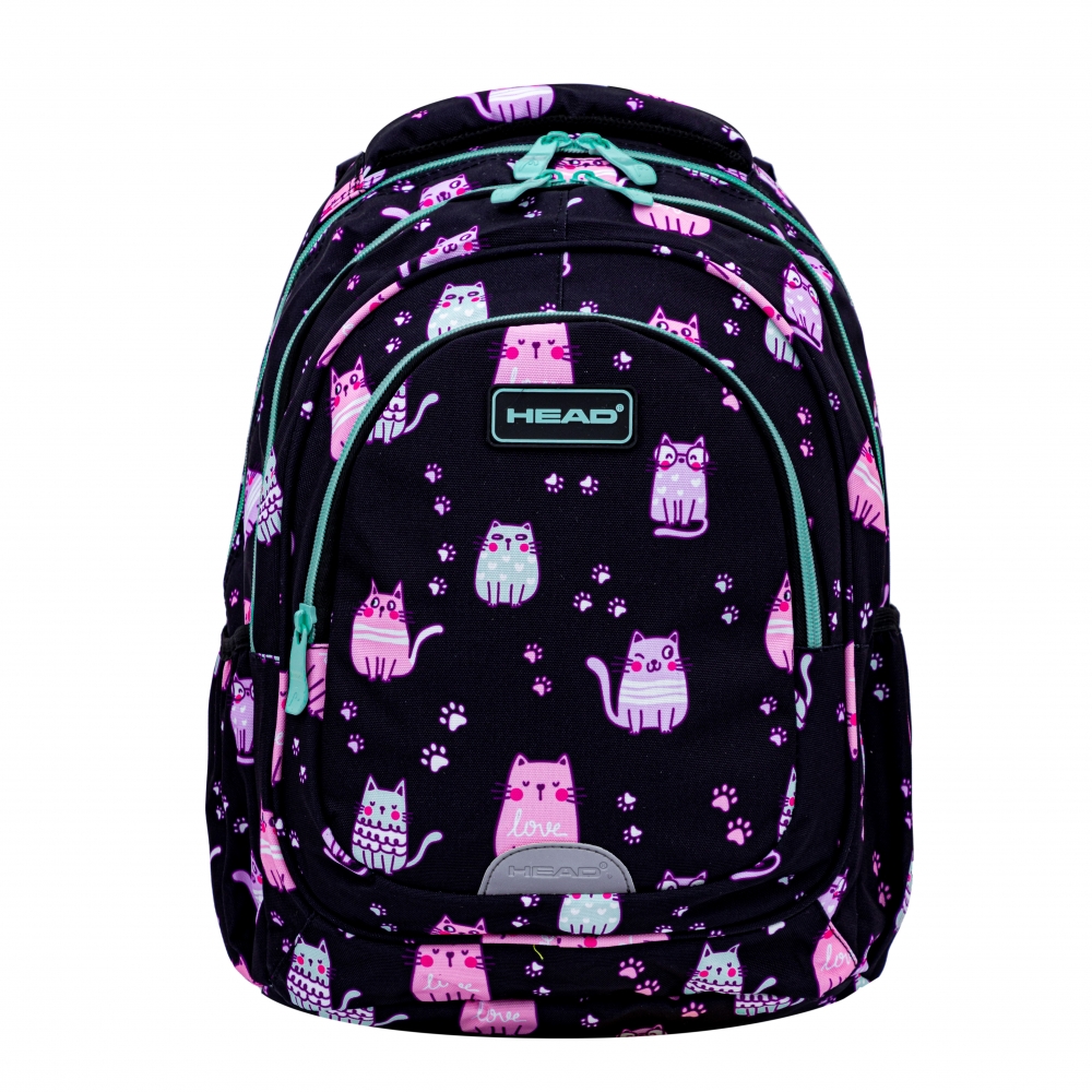 School backpack HEAD Lovely Kitten, AB330, 39 x 28 x 15 cm