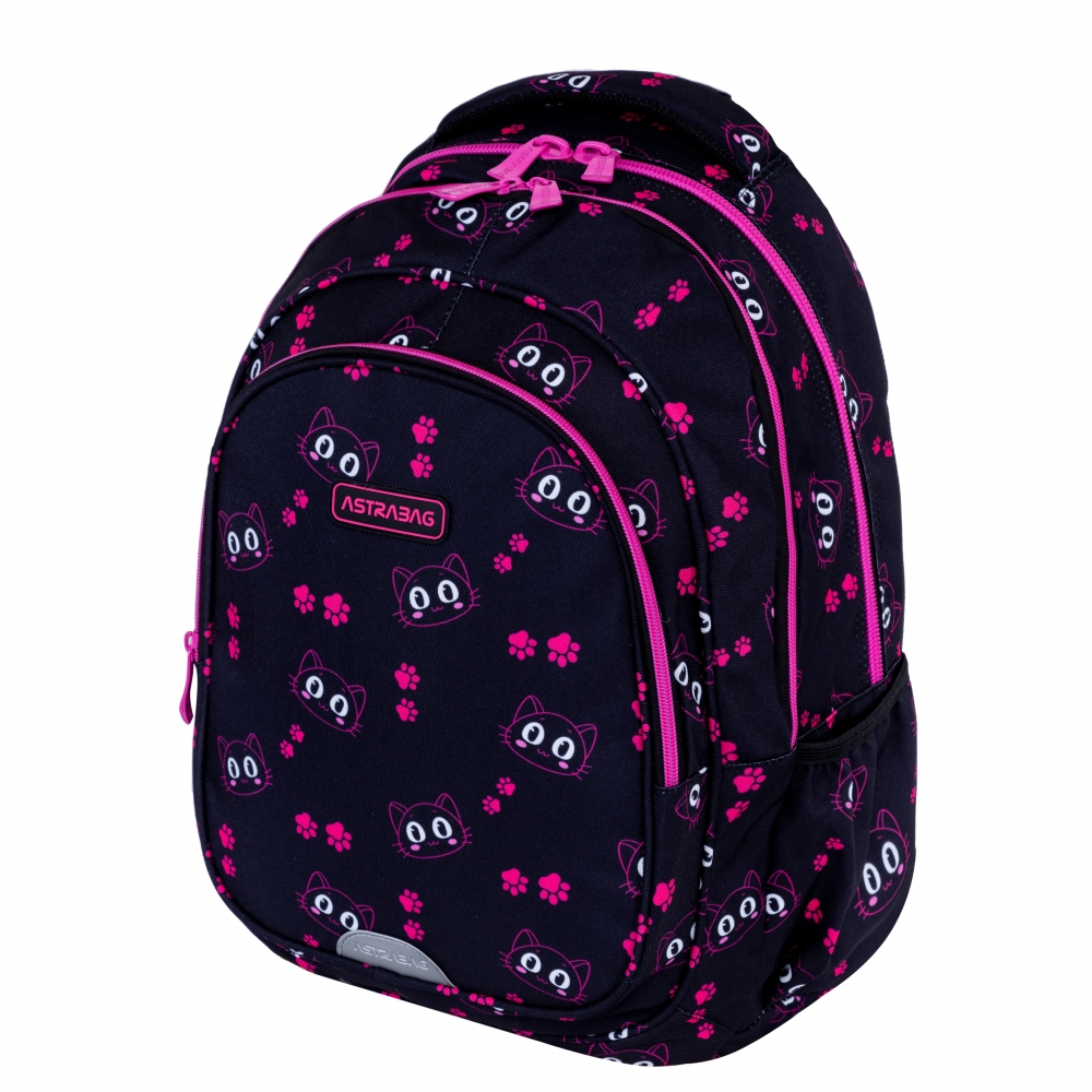 School backpack ASTRABAG Cat eyes, AB300, 42 x 30 x 19 cm