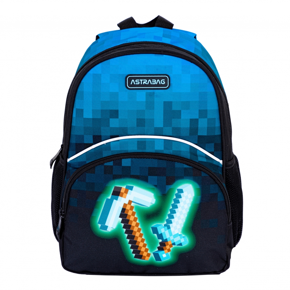 Children′s backpack ASTRABAG Pixels, AB300, 32 x 22 x 10 cm