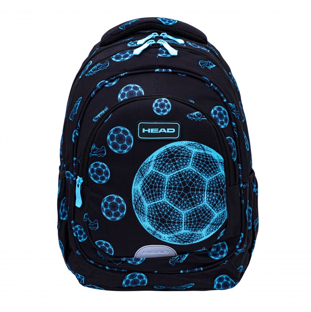 School backpack, Head, Football fan, AB330, 39 x 28 x 15 cm