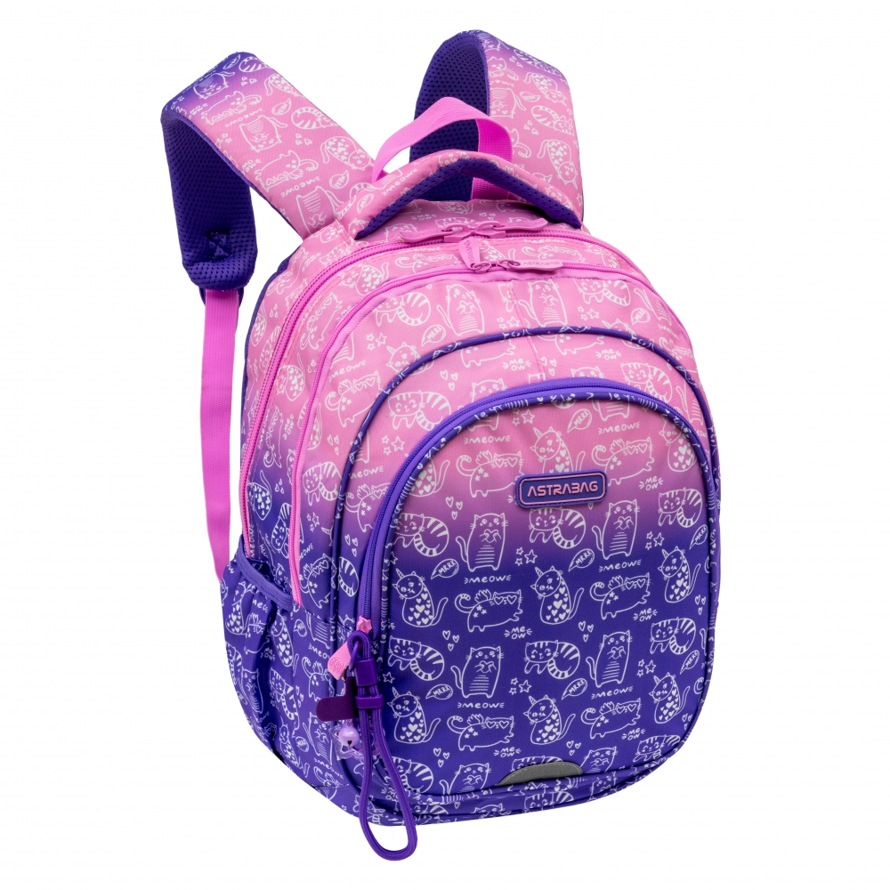 School backpack, Astra, Kitten, AB300, 42 x 30 x 19 cm