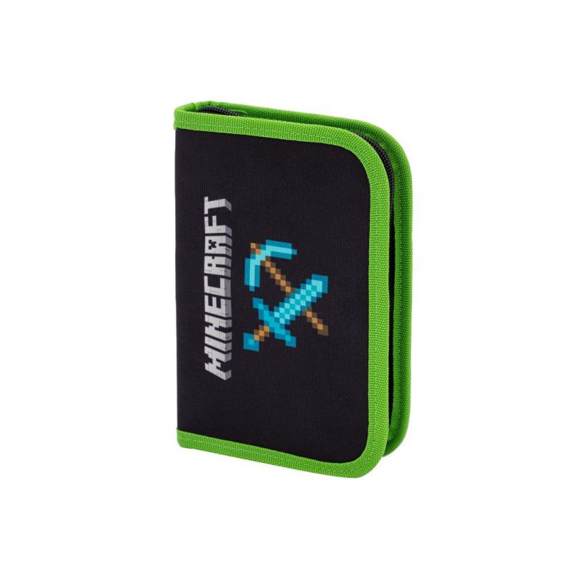 Single pencil case without accessories, Astra, Minecraft, AC1, 20 x 14 x 3.5 cm