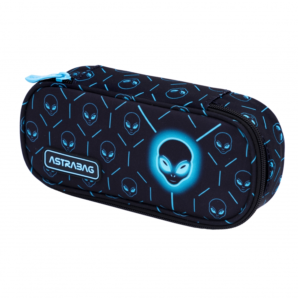 Single pencil case without accessories, Astra, UFO, AC6, 22 x 9 x 5 cm