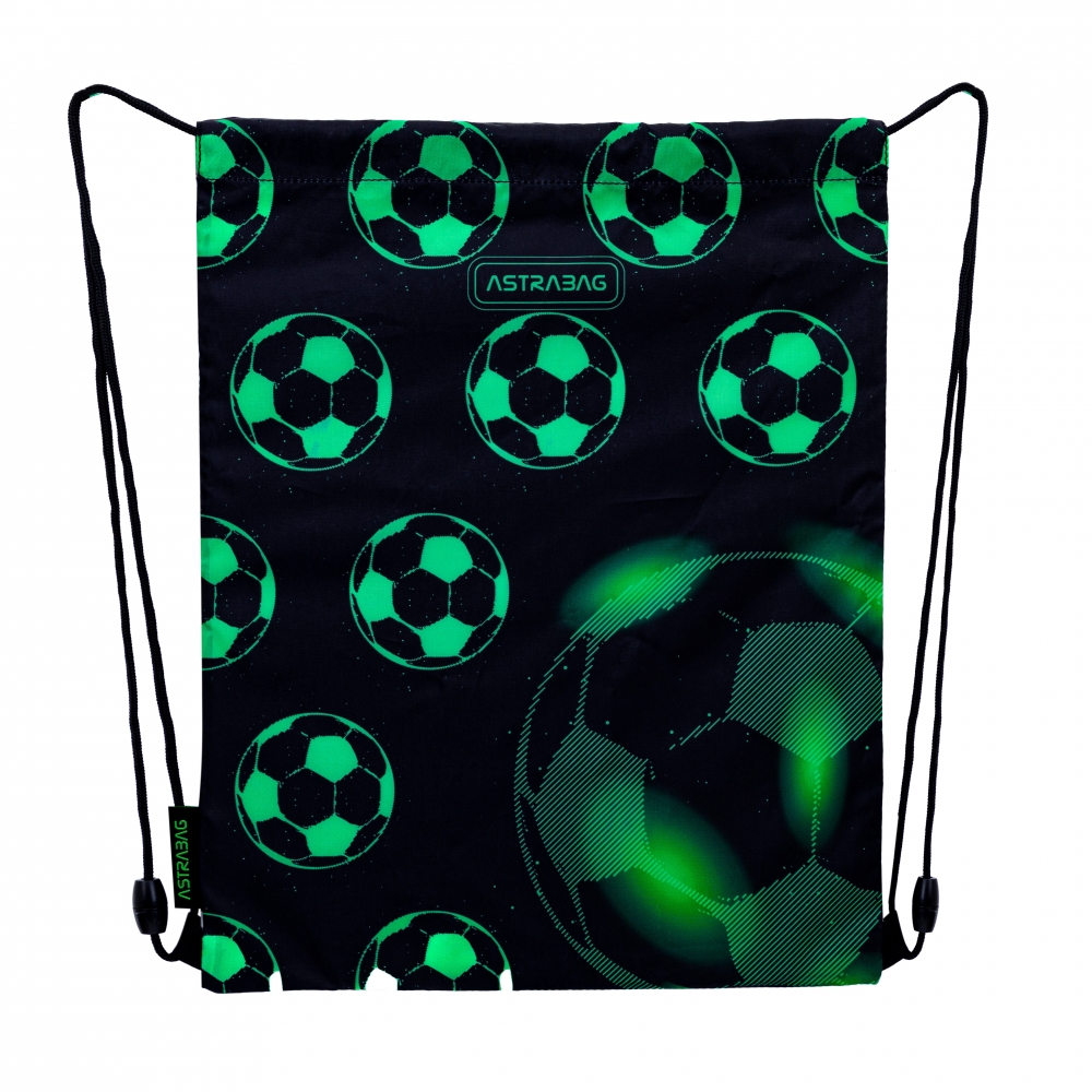 Sports team bag ASTRABAG Soccer ball Neon, AD1, 40 × 33 cm