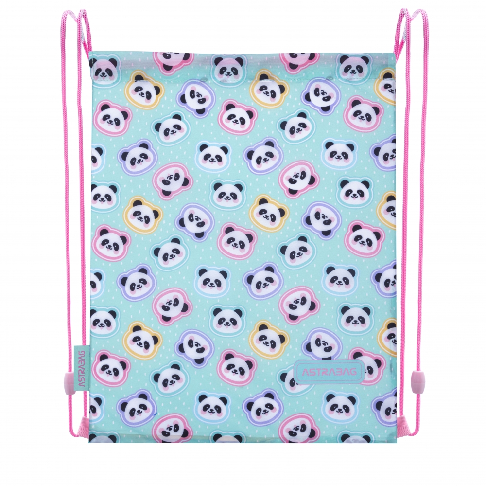 Sports bag, Astra, Pandas, AD1, 40 × 33 cm