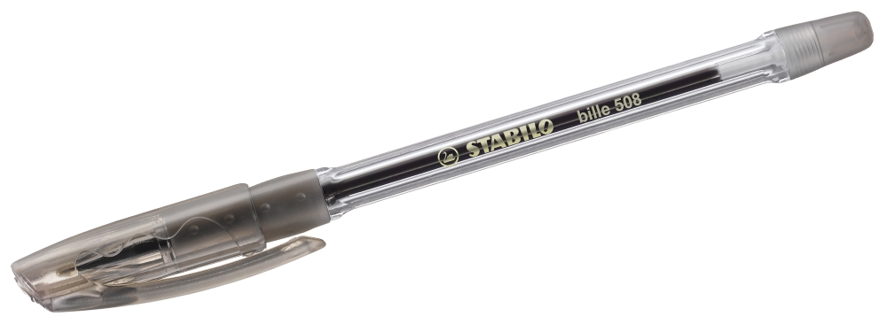 Ballpoint pen with cap, Stabilo, Bille F, Black