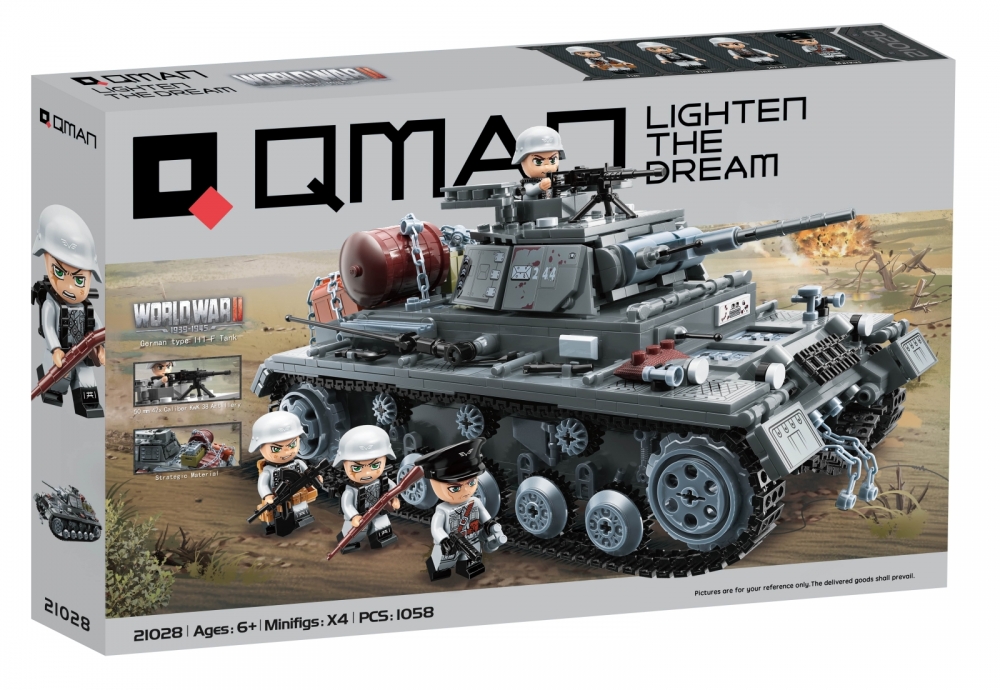Constructor, Qman, German Panzer III tank, 1058 parts