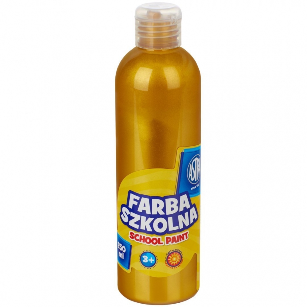 Student paint, Astra, Metallic gold, 250 ml