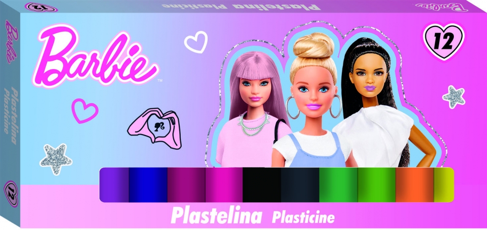 Plasticine set, St.Majewski, Barbie, 12 colors