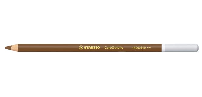 Colored pencil, Stabilo, CarbOthello, Raw umber