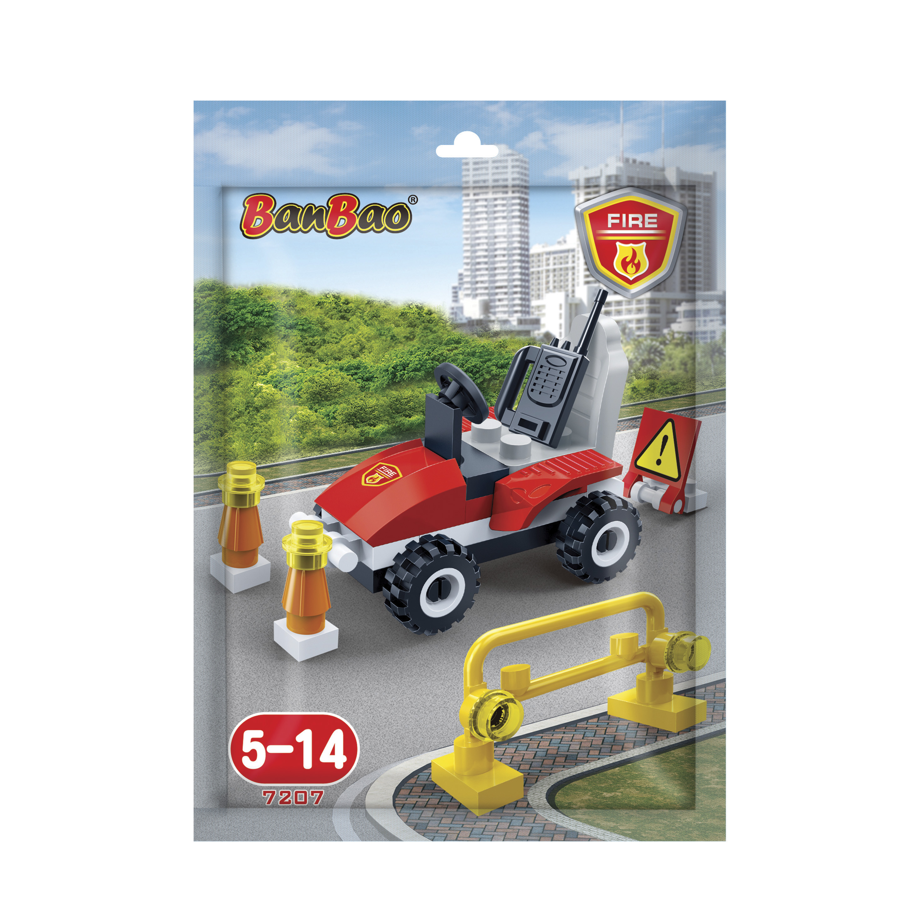 Mini Constructor, Ban Bao, Fire Buggy, 33 parts
