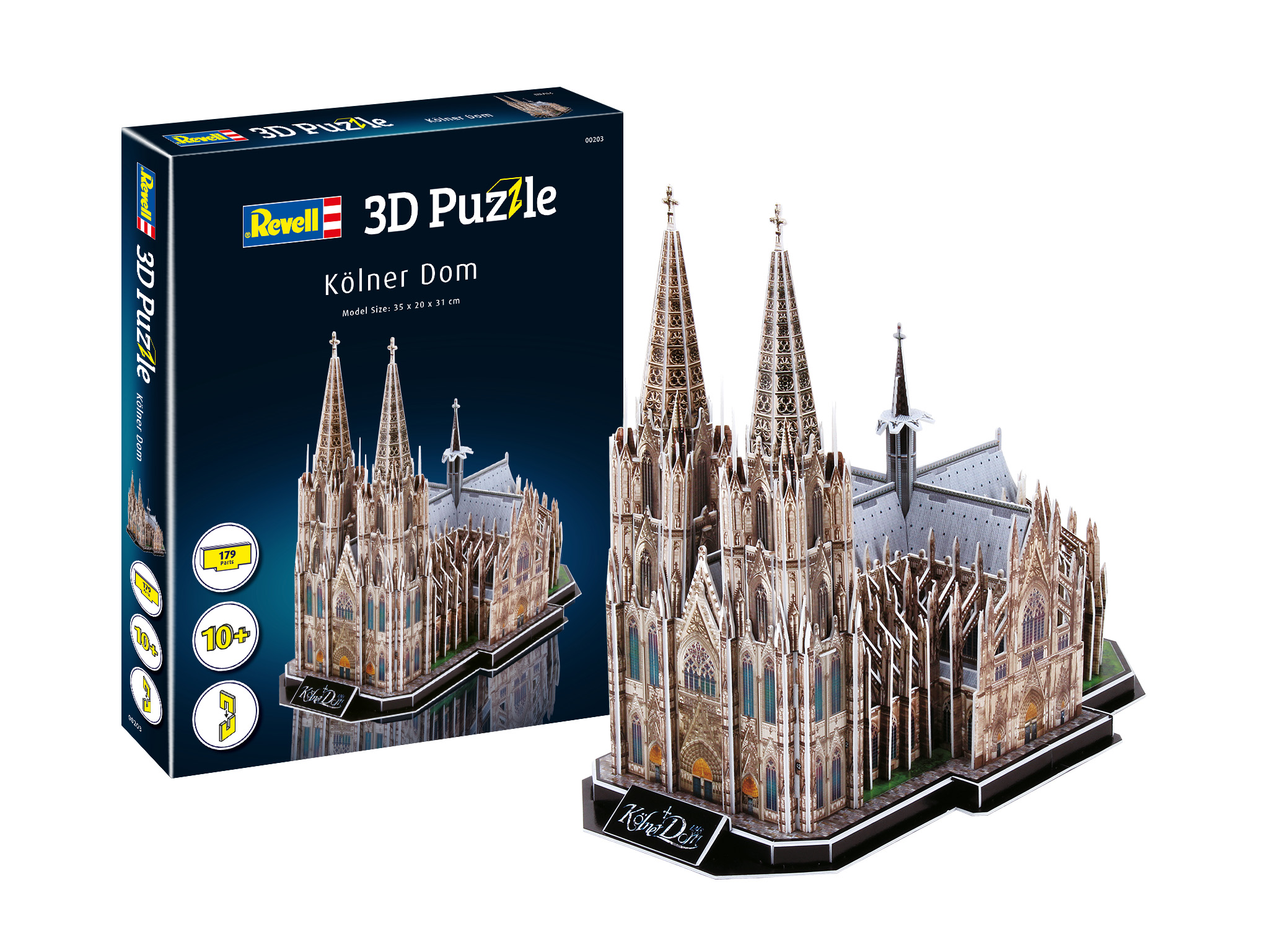 Puzzle, Revell, Cologne Cathedral, 3D, 179 pieces