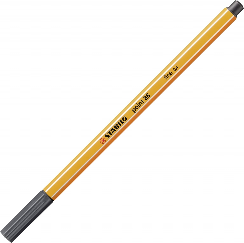 Ballpoint pen, Stabilo, Point 88 fine 0.4, cool gray