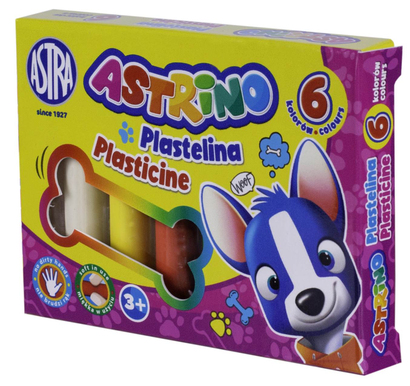 AS303221001 Plasticine Astrino 6 colors