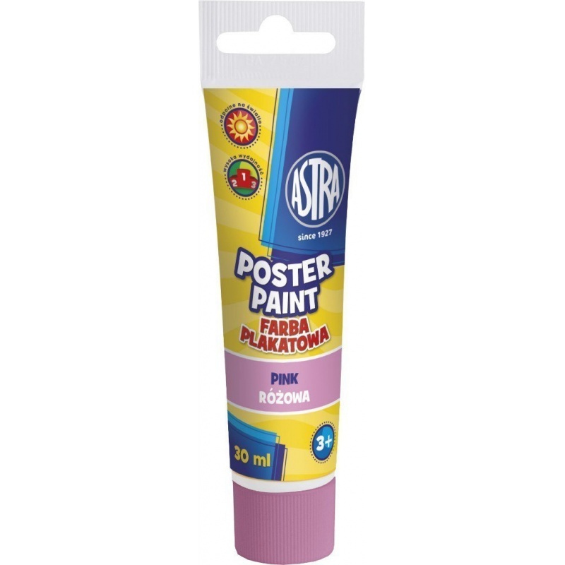 AS301107002 Poster paint Astra tube 30 ml - pink