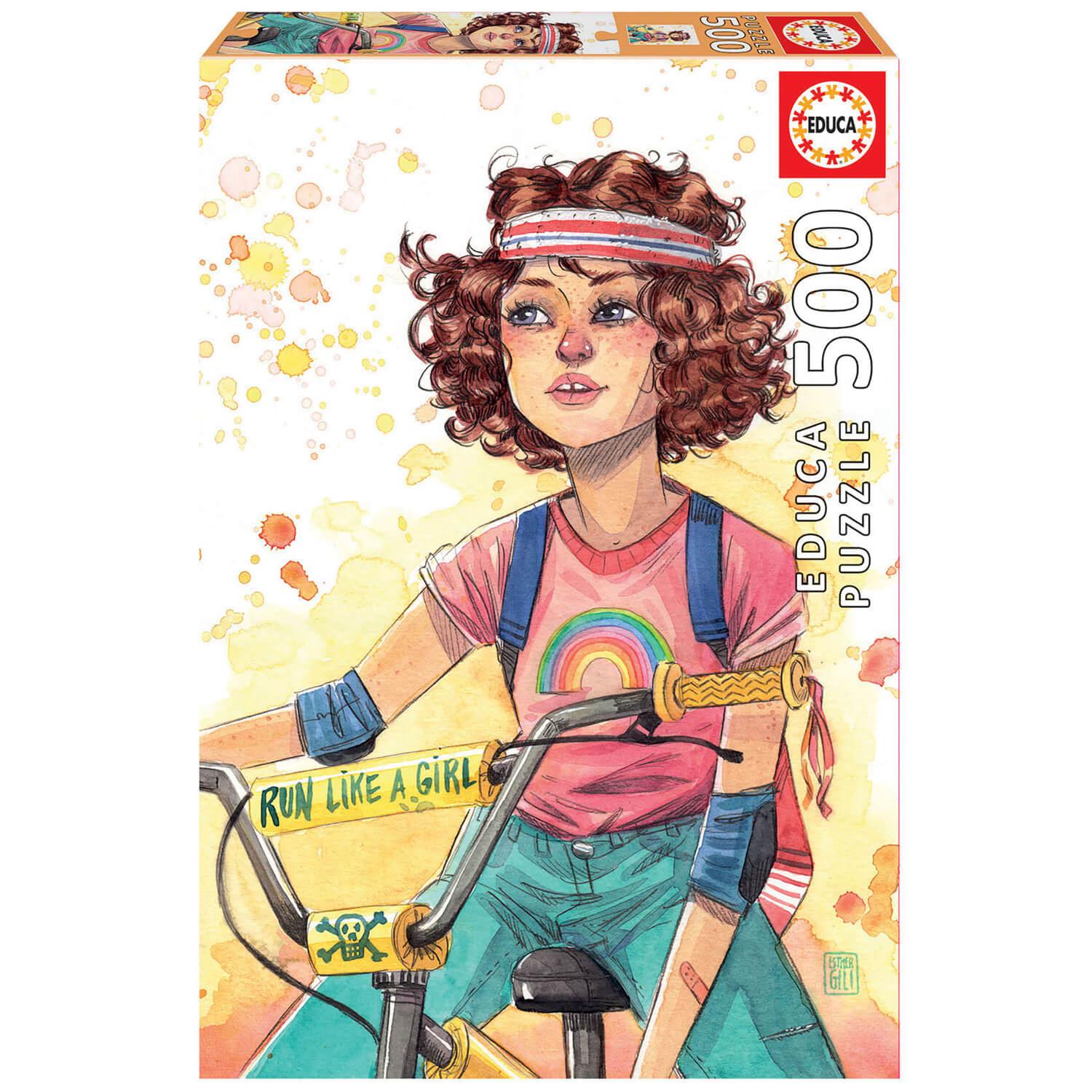 Puzzle, Educa, Run Like a Girl, Esther Gilly, 500 pieces