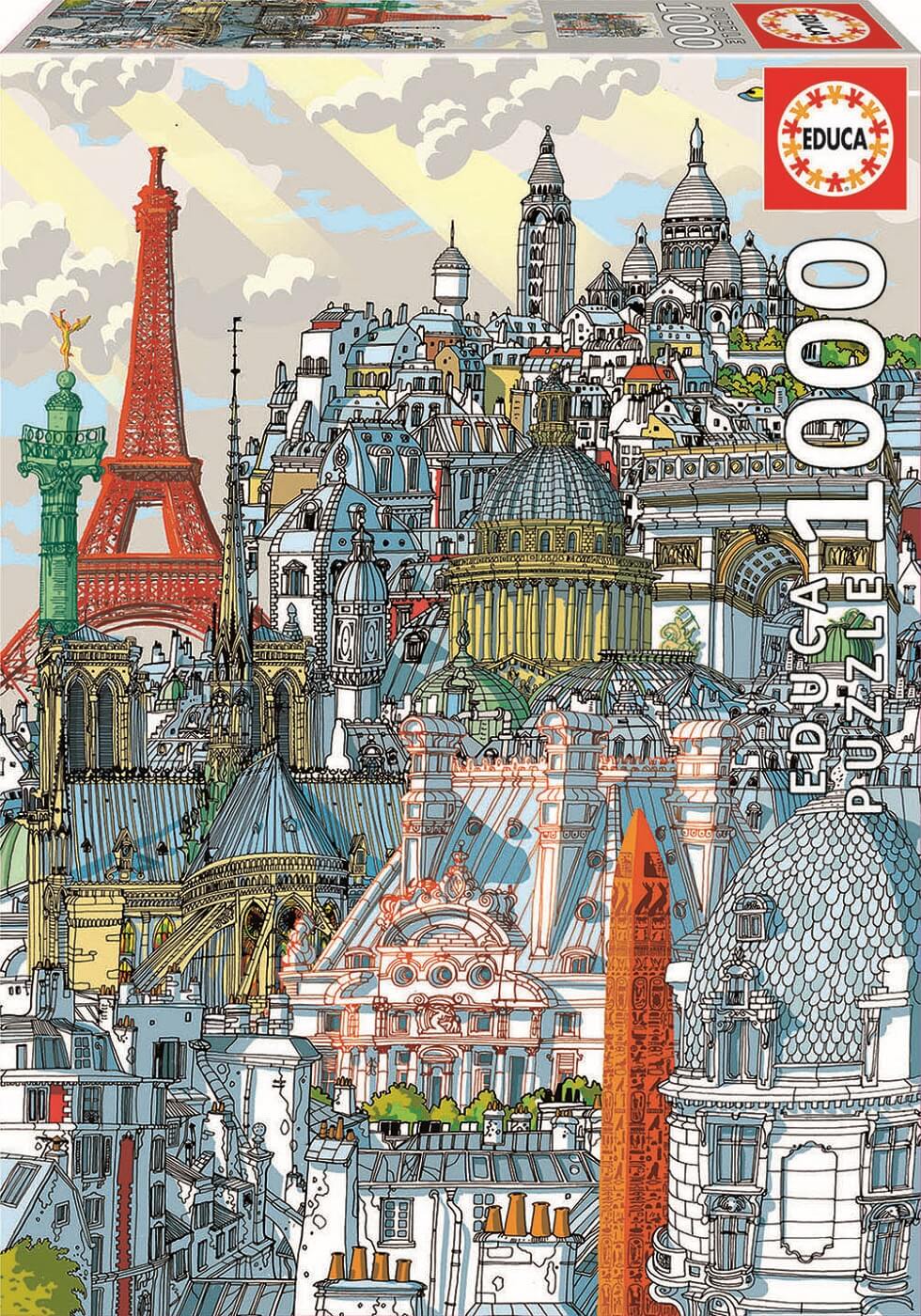 Puzzle, Educa, Paris, Carlo Stanga, 1000 pieces