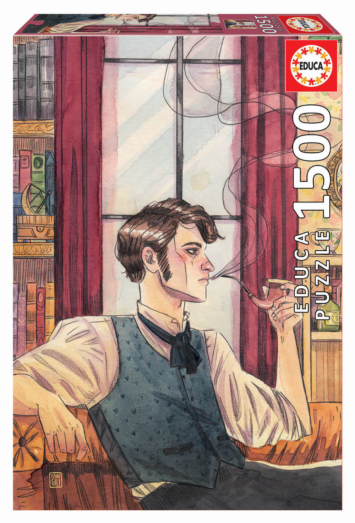 Puzzle, Educa, Sherlock, Esther Gilly, 1500 pieces