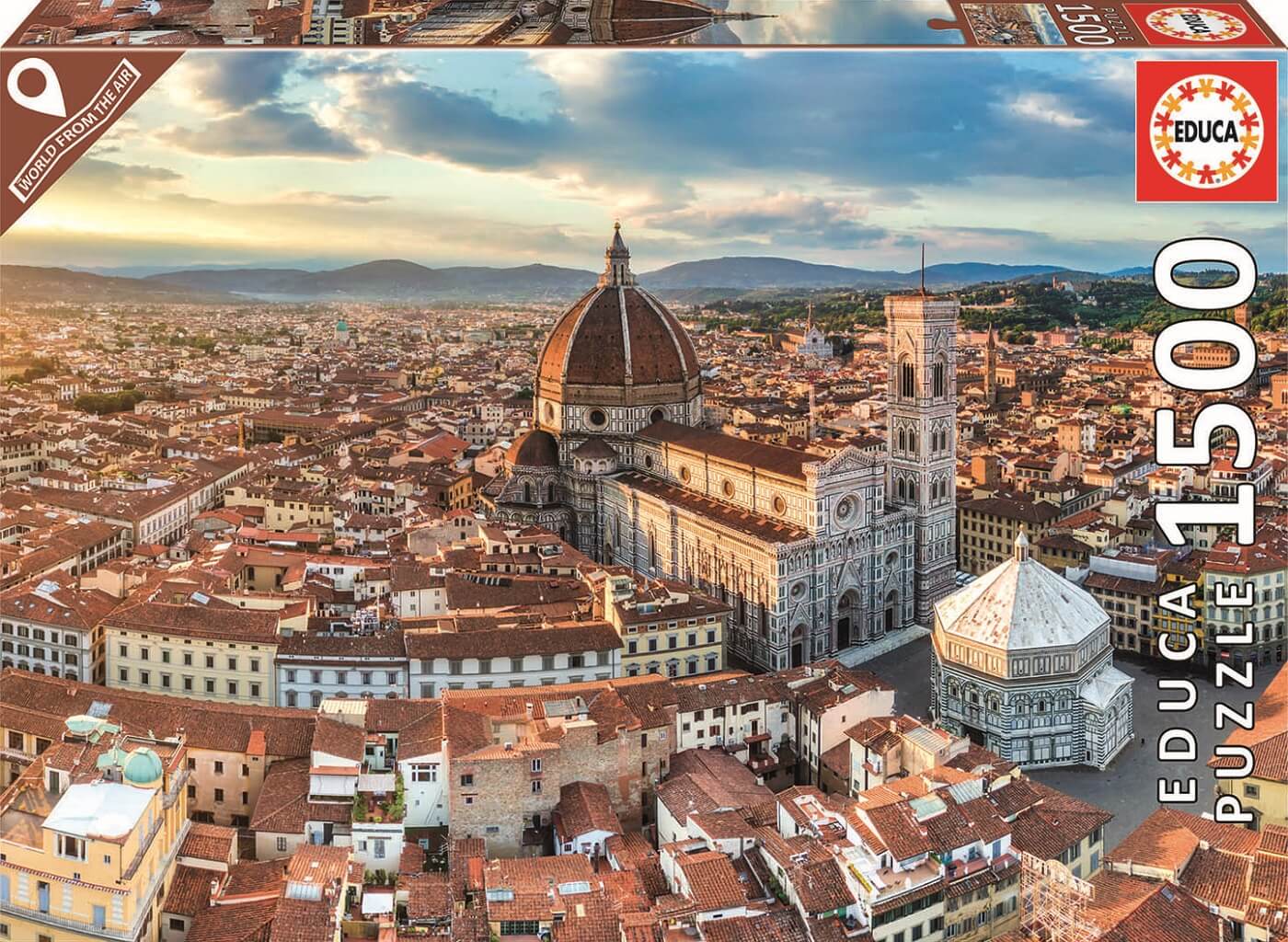 Puzzle, Educa, Florence from above, 1500 pieces