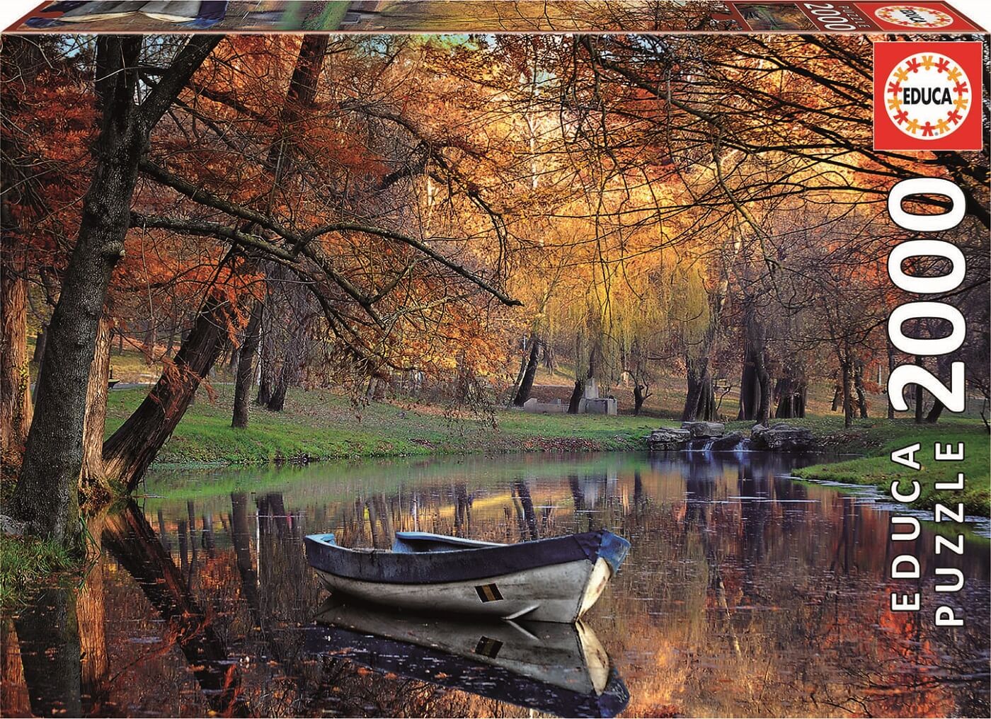 Puzzle, Educa, Boat on the Lake, 2000 pieces