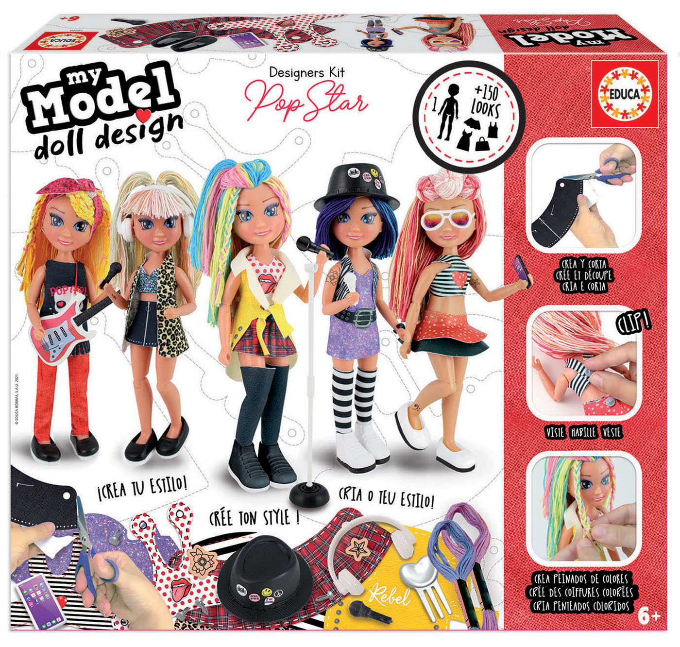 Creative kit, Educa, My Model Puppet Design, Pop Star