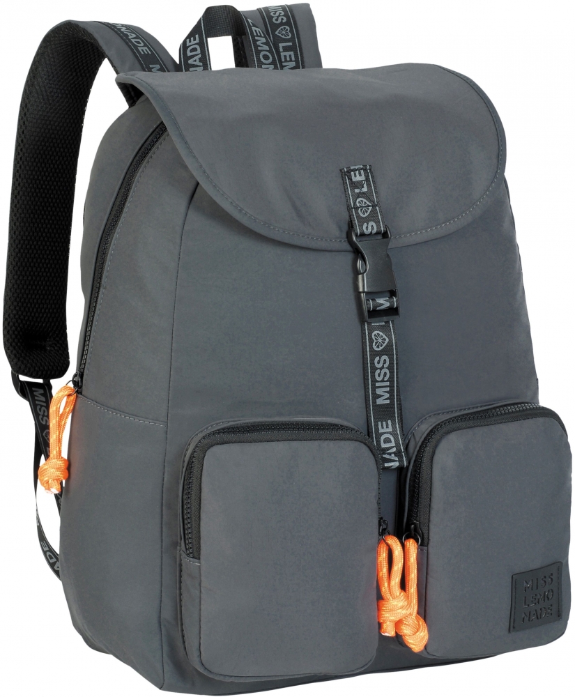 School backpack, Miss Lemonade, Vogue, 44 x 30 x 16 cm, Grey