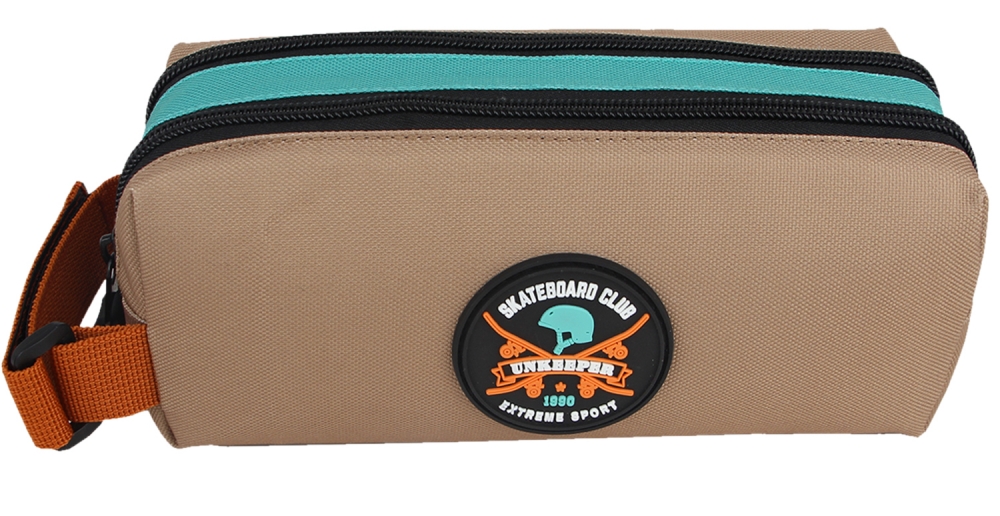 Toiletry bag, Unkeeper, Underground, 8 x 21 x 8 cm, Beige