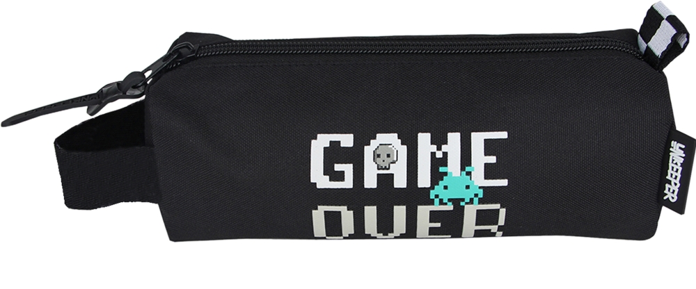 Toiletry bag, Unkeeper, Game Over, 8 x 21 x 7 cm, Green