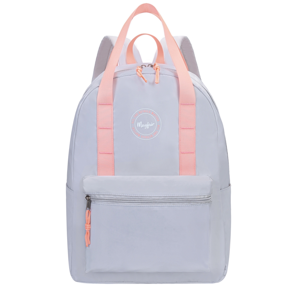 School backpack, Kstationery, Mayfair, Neon Vibes, 40 x 30 x 17 cm, Gray