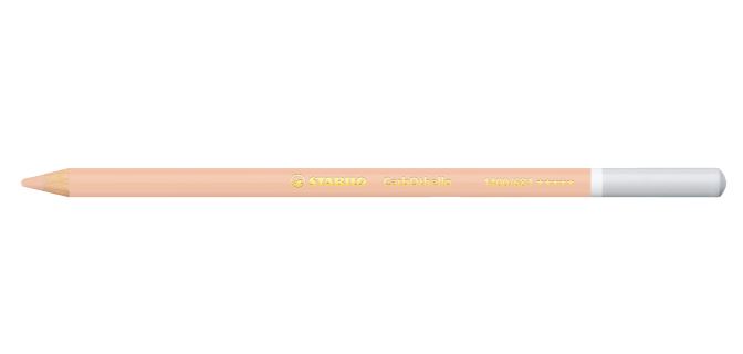 Colored pencil, Stabilo, CarbOthello, Apricot