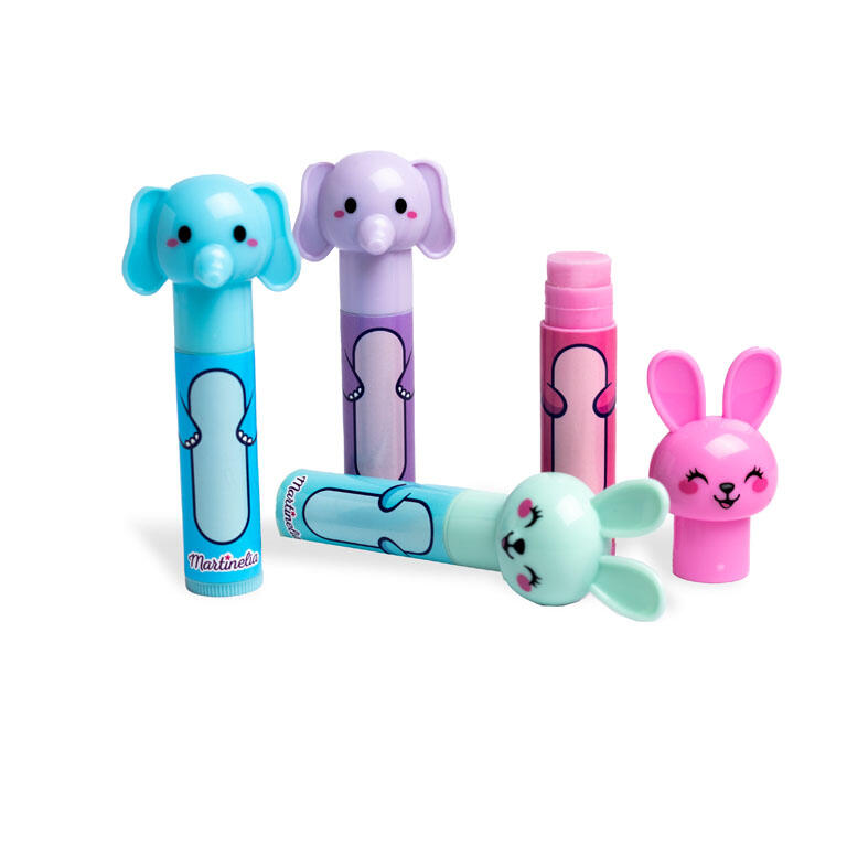Lip balm with animals, Martinelia, Assortment