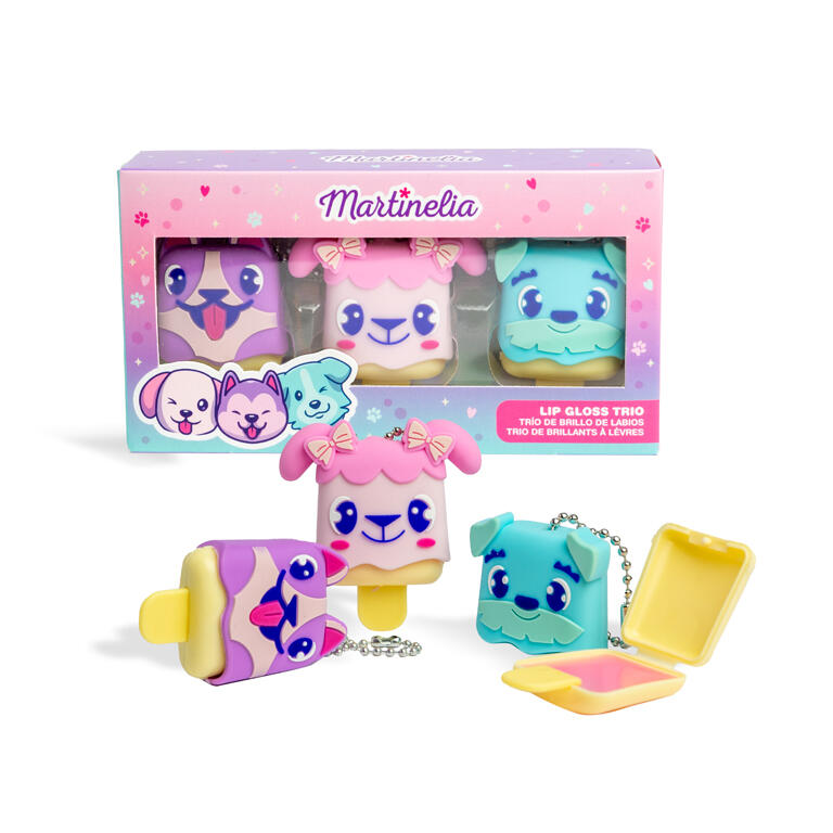 Lip gloss set 3 pieces, Funny faces