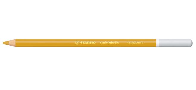 Colored pencil, Stabilo, CarbOthello, Golden ochre