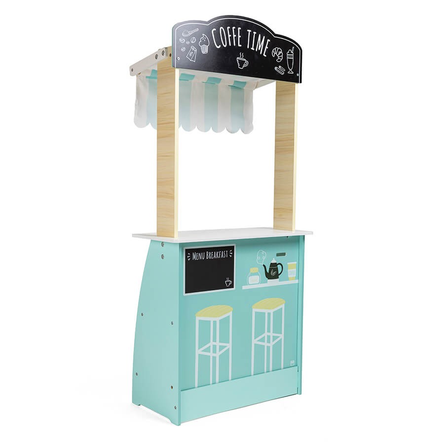 Wooden toy, Eurekakids, Market and Cafe Salon 2 in 1, 49 x 24 x 114 cm